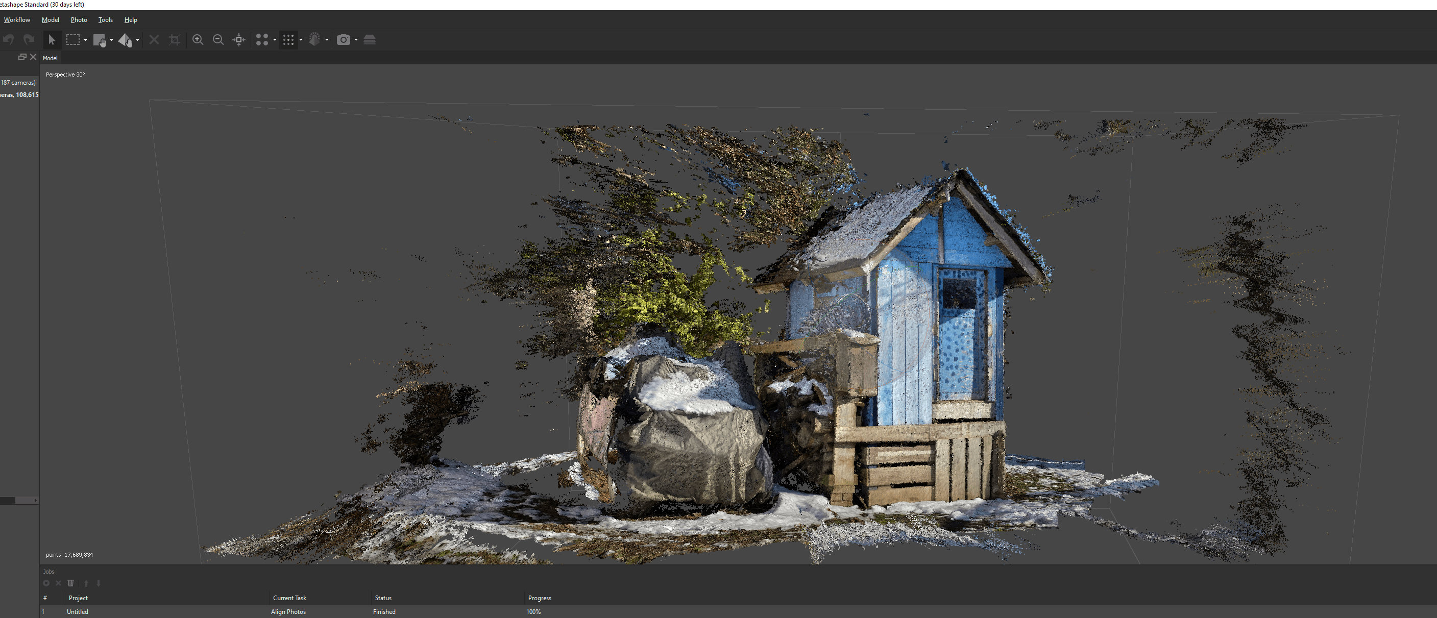 Screenshot from Metashape